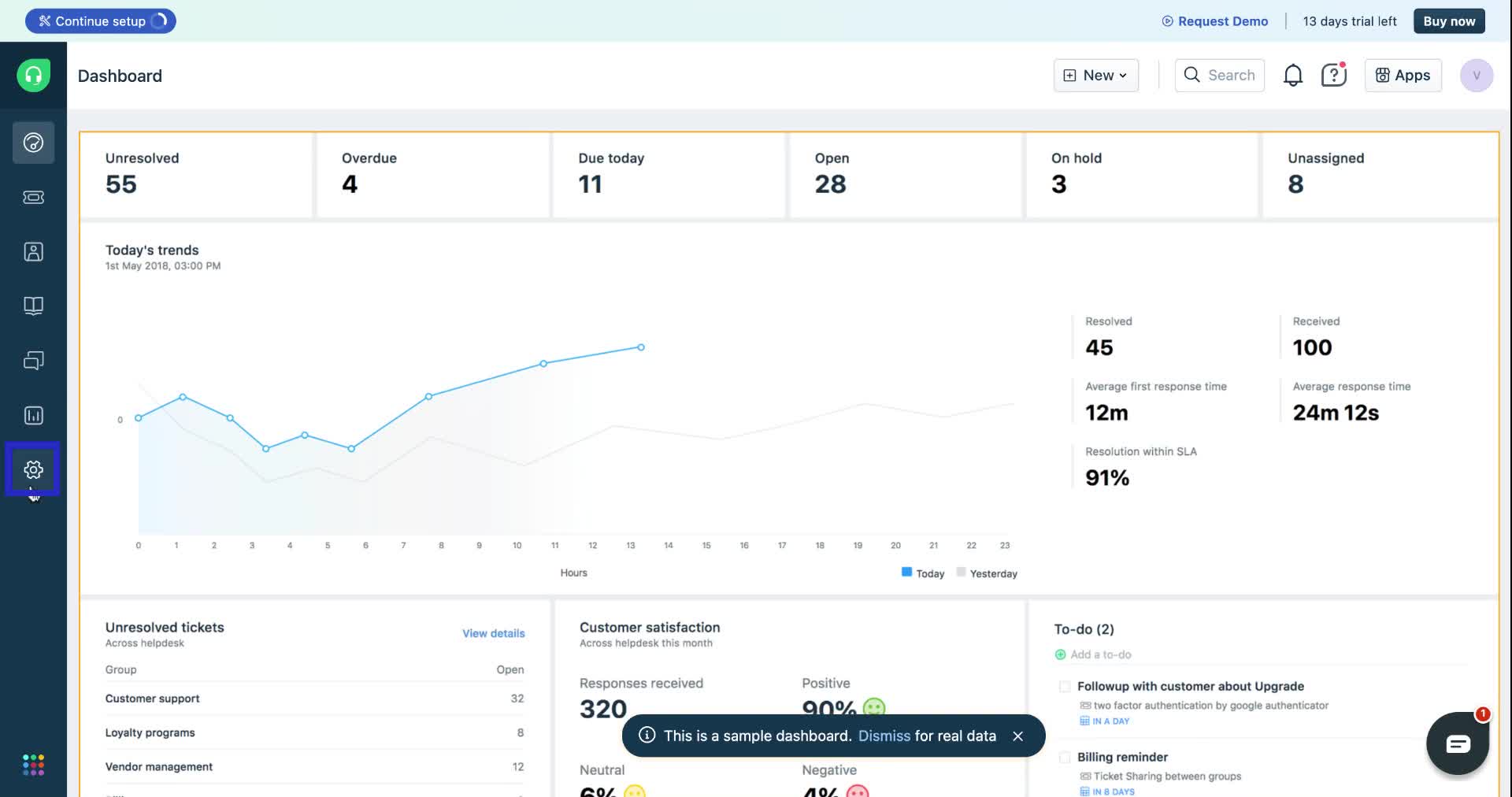 Freshdesk marketplace - Admin icon