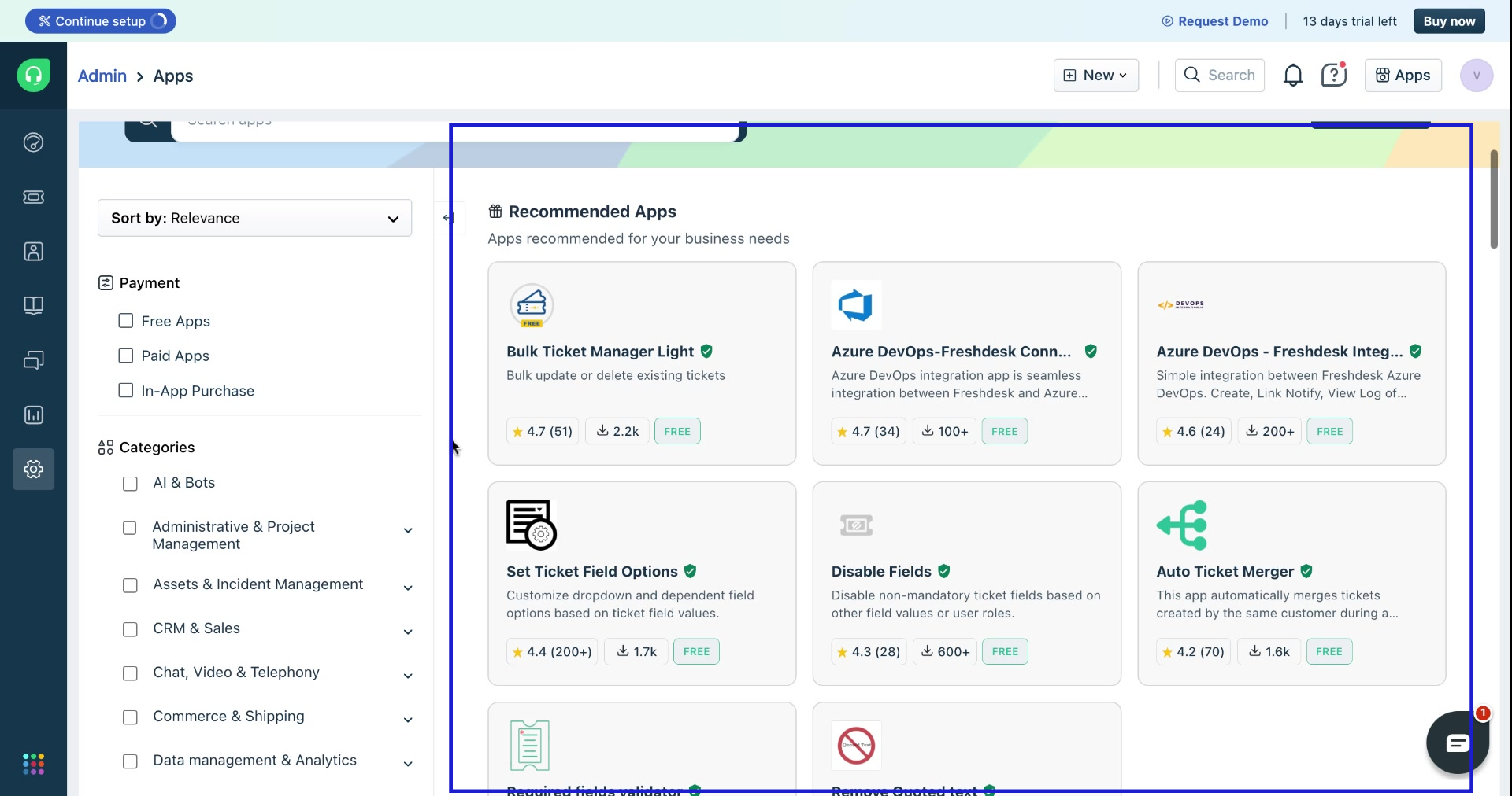 Freshdesk marketplace - Apps marketplace