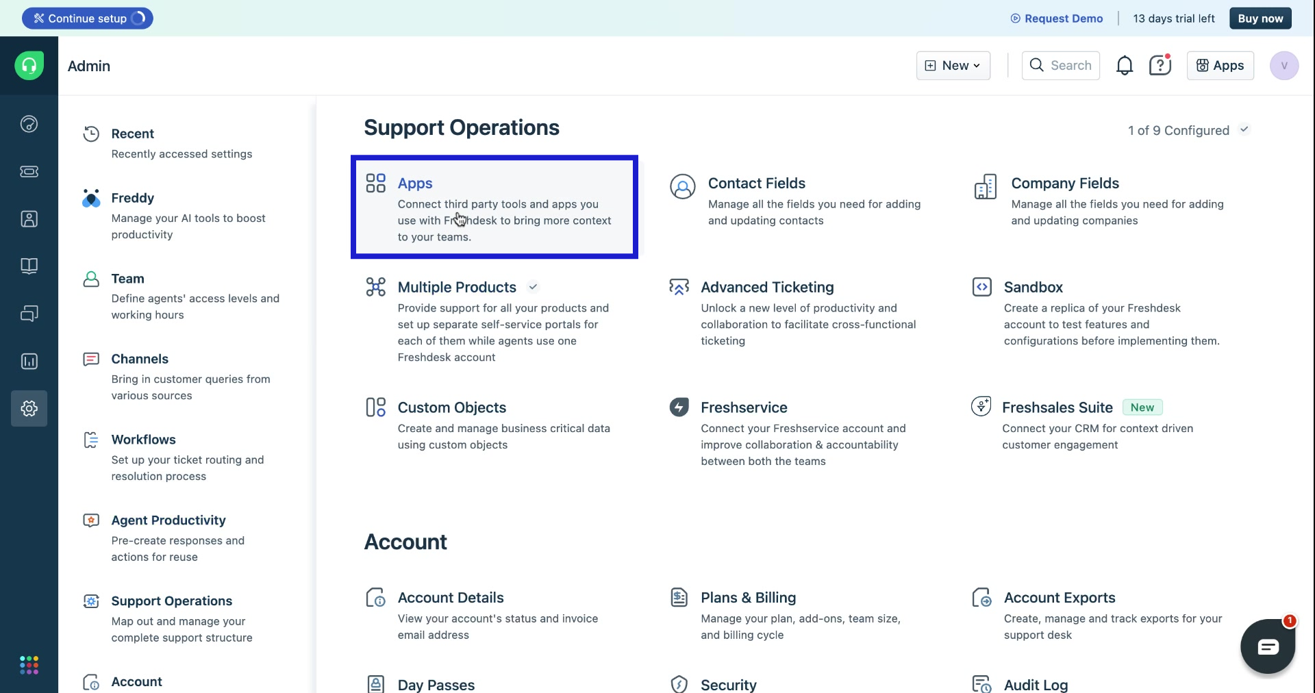 Freshdesk marketplace - Apps