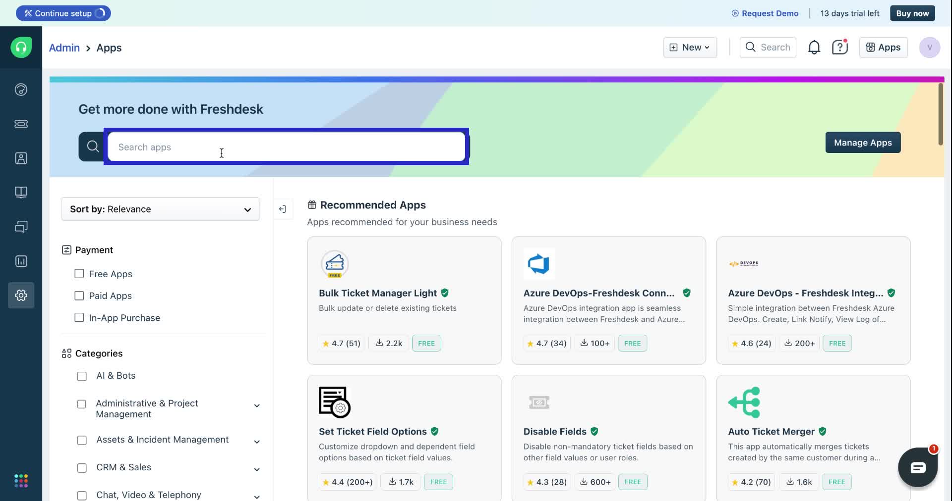 Freshdesk marketplace - Apps marketplace