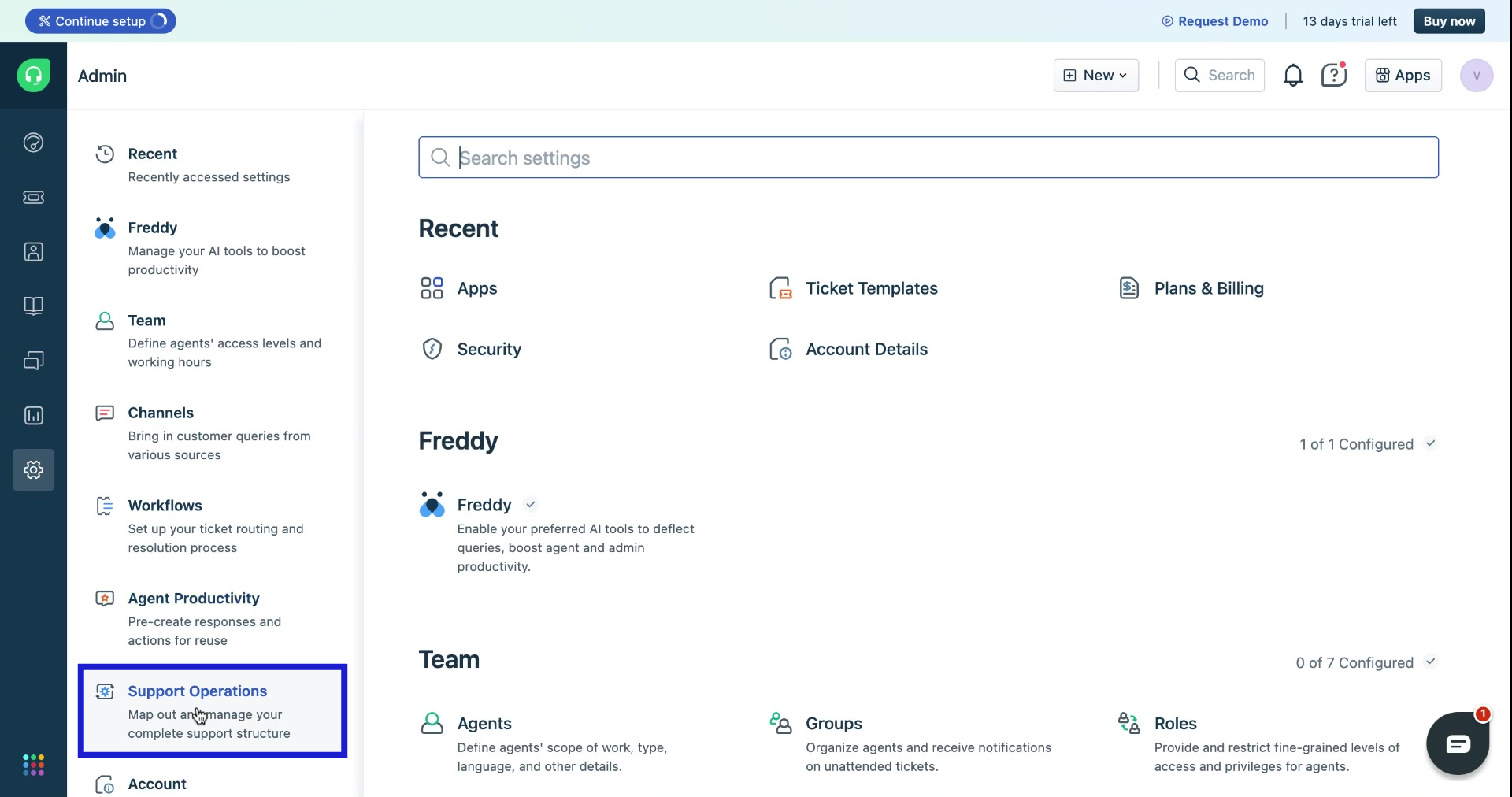 Freshdesk marketplace - Support Operations