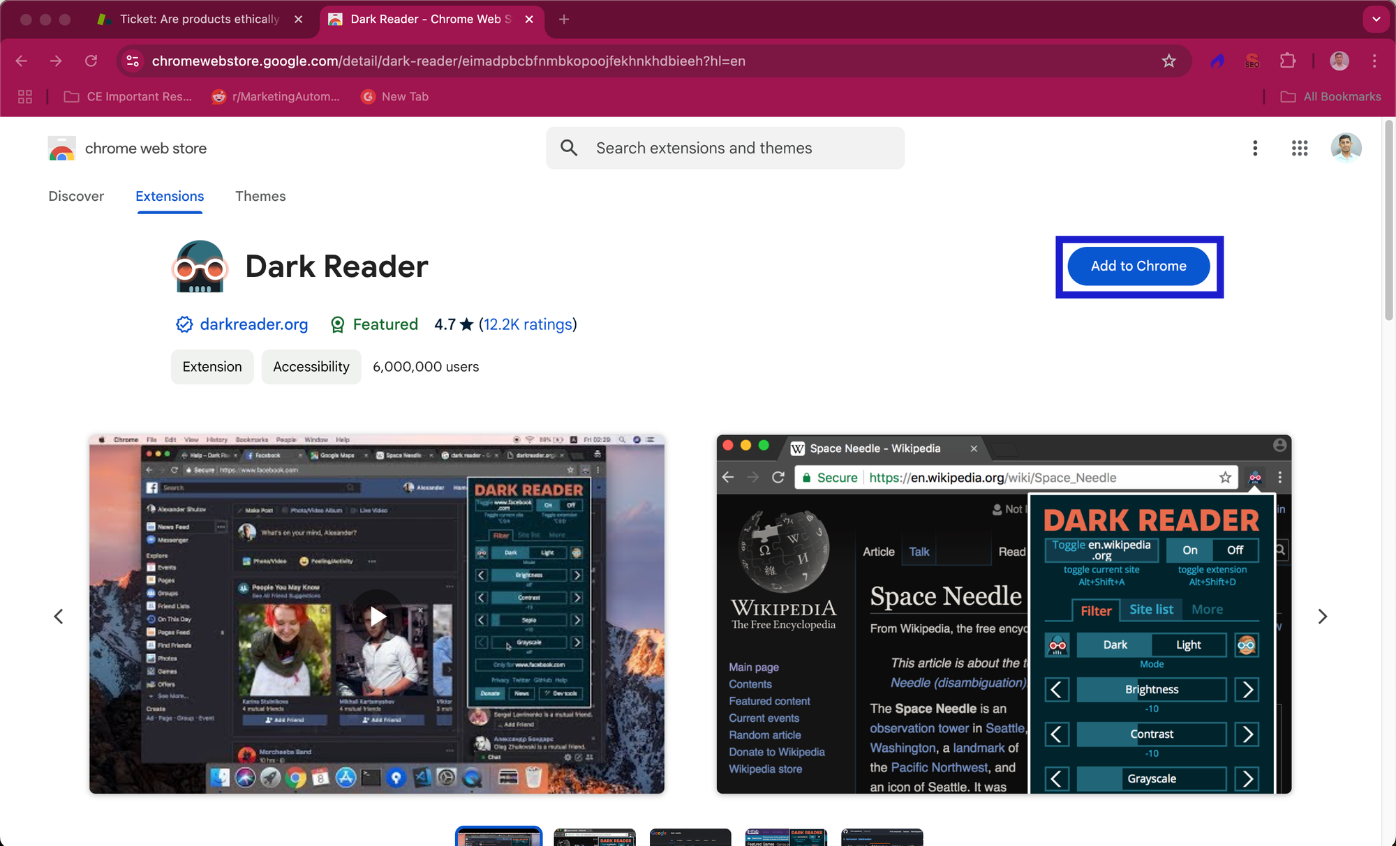 Method 2 of activating zendesk dark mode - step 1
