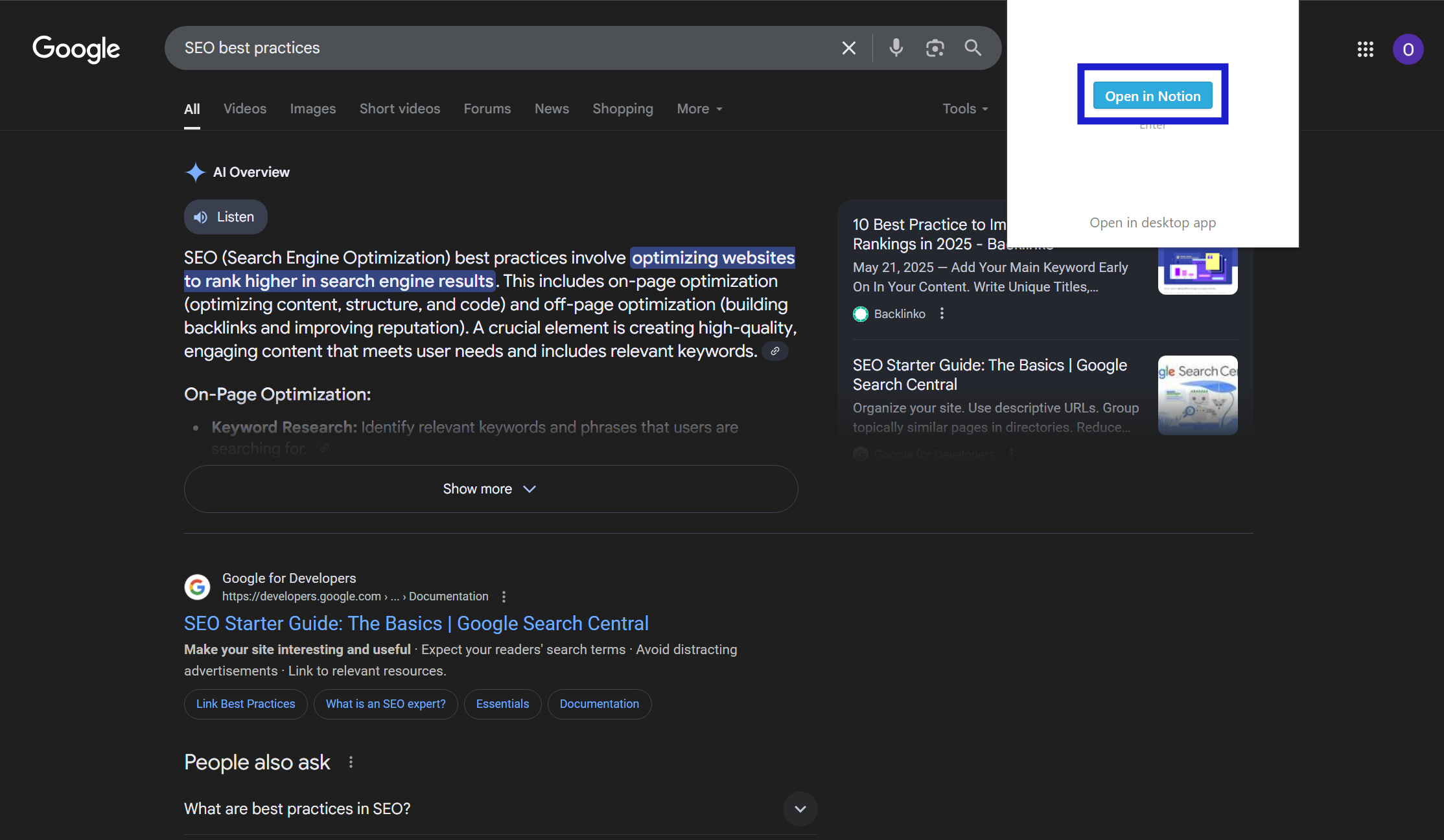 Screenshot of how to install Notion Web Clipper step 6