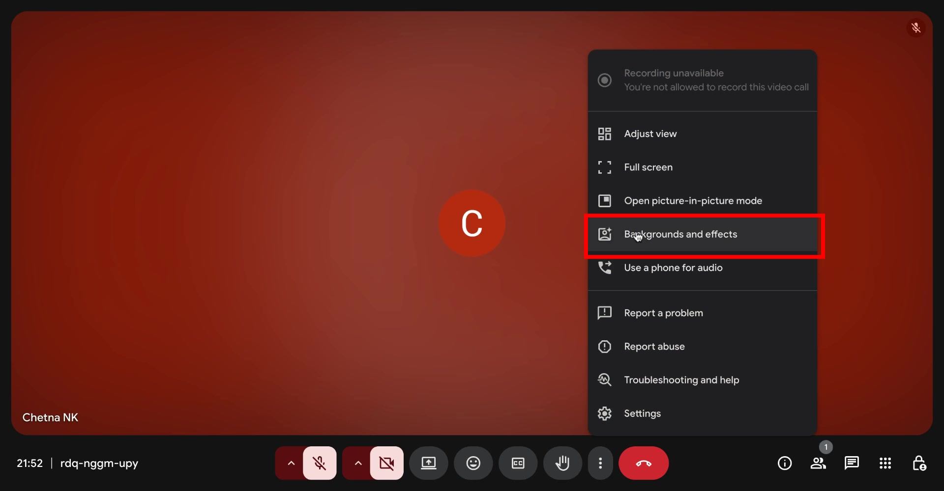 image of How to change background on google meet - 2