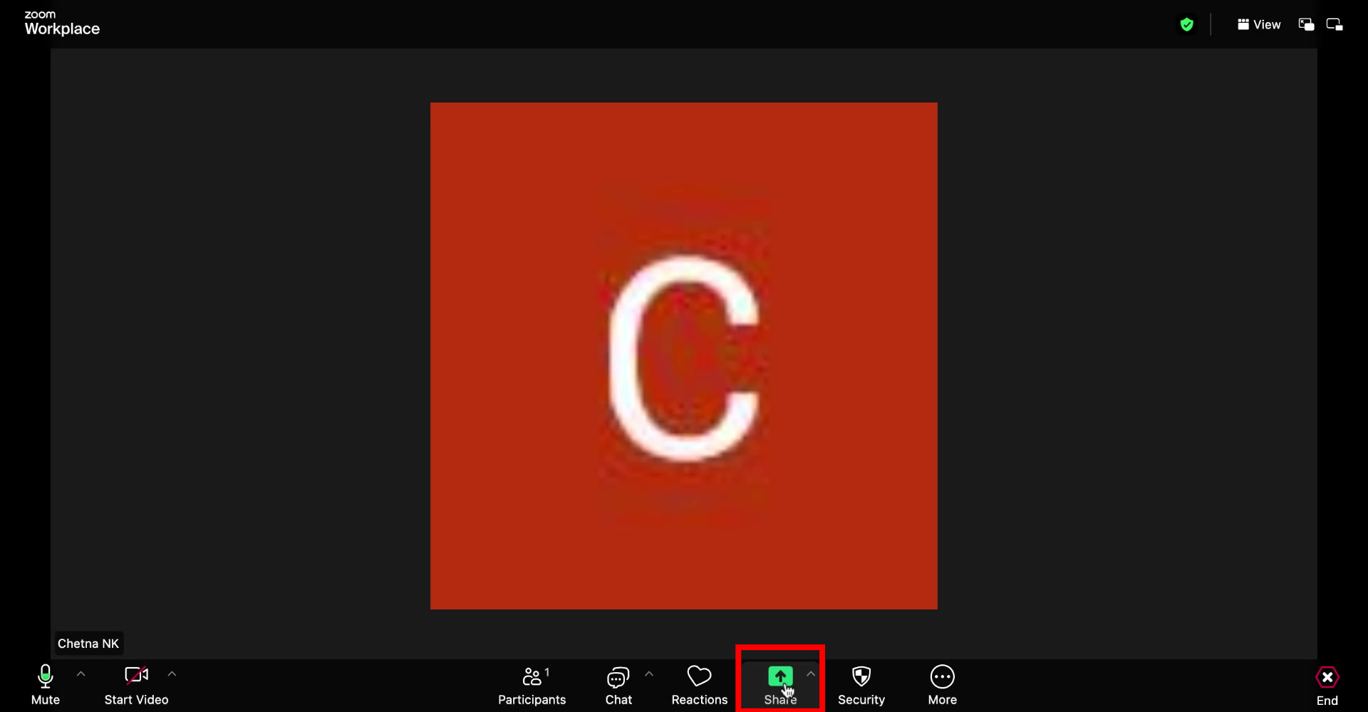 How to share screen on Zoom - 1