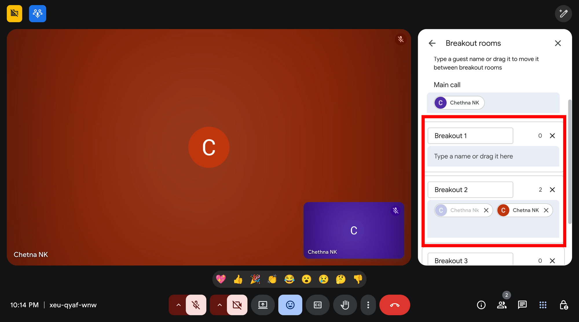 Image of google meet breakout rooms - 5