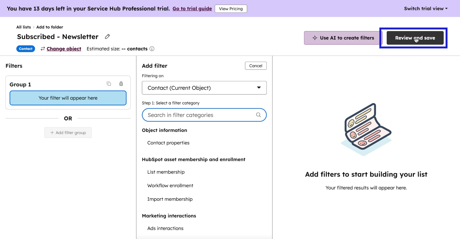 image of hubspot lists - 8