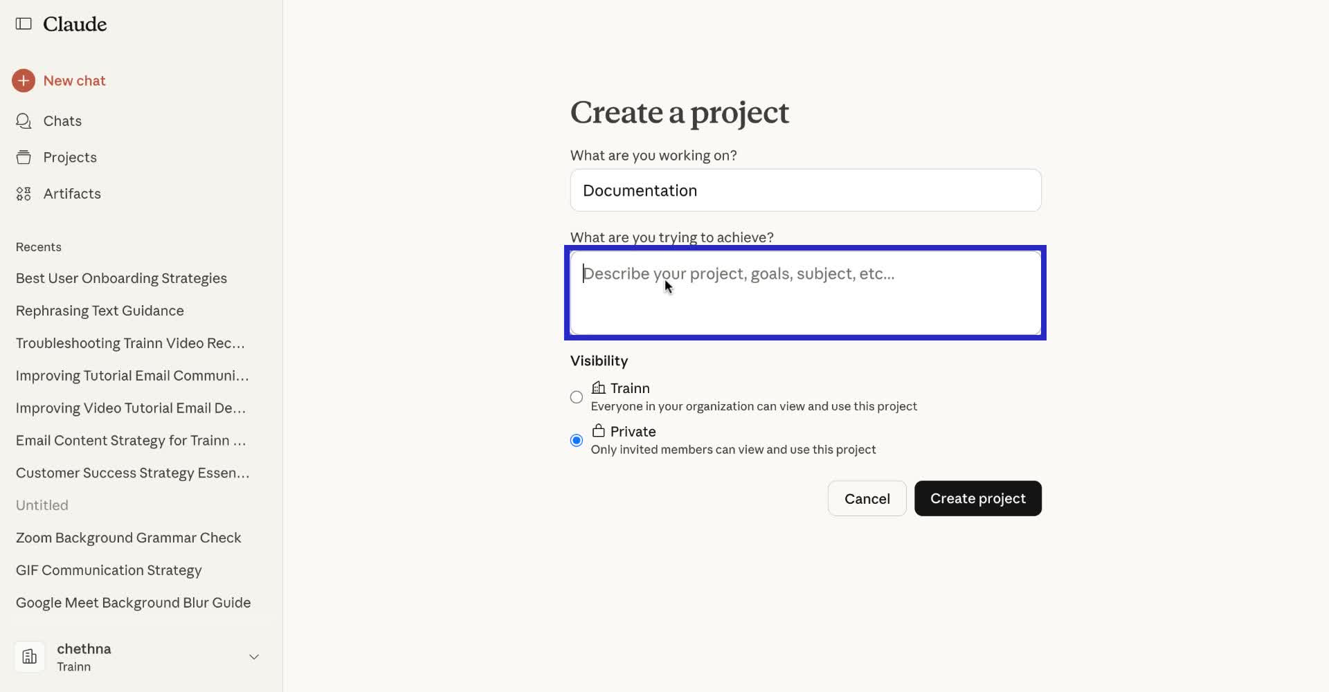 image of Claude projects- 4