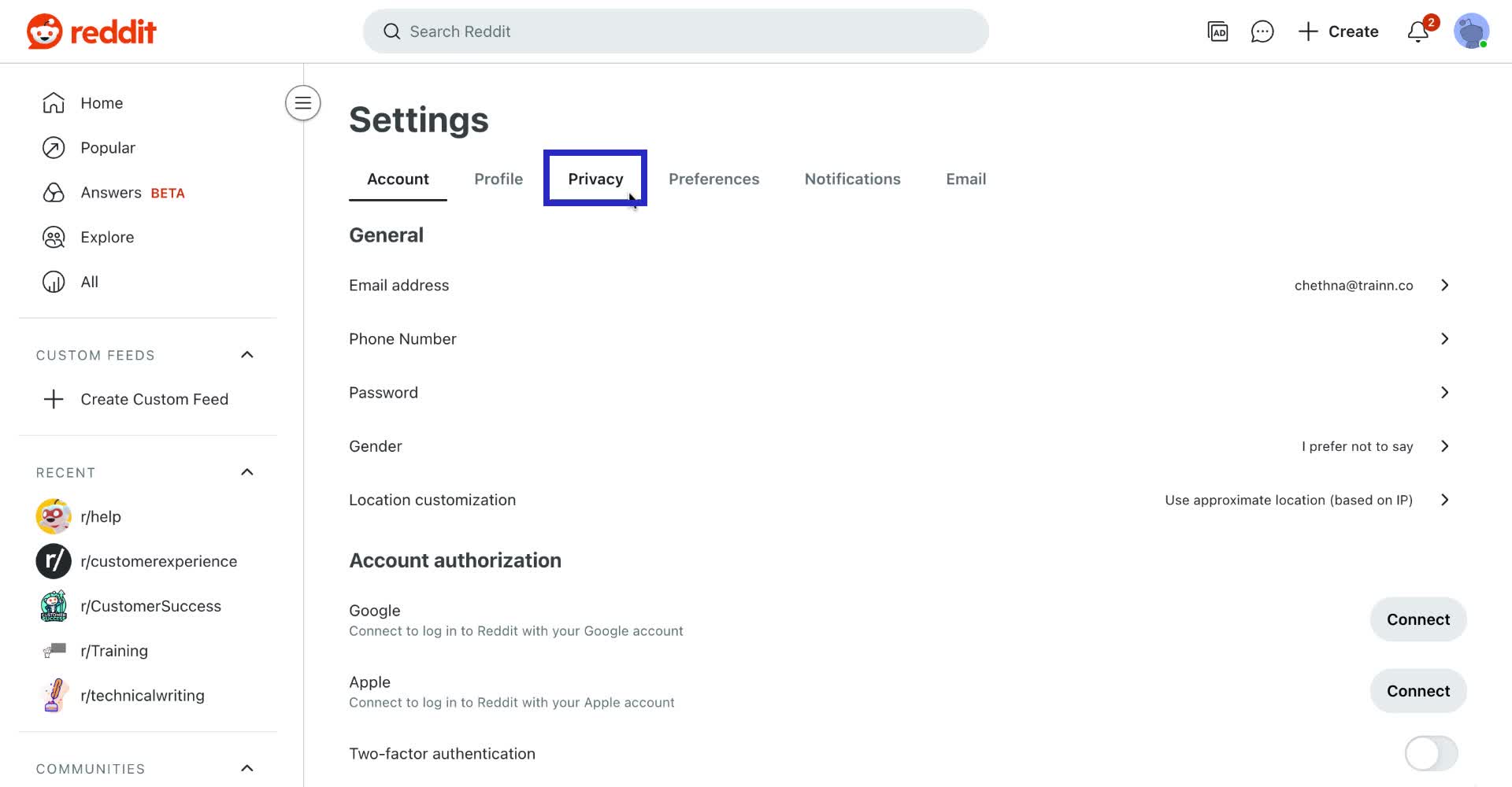 image of how to clear reddit history- 3