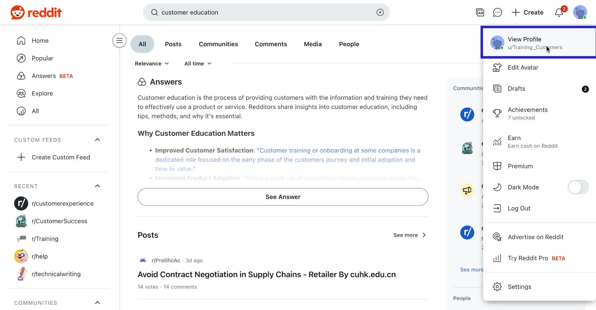 image of how to delete a reddit post - 2