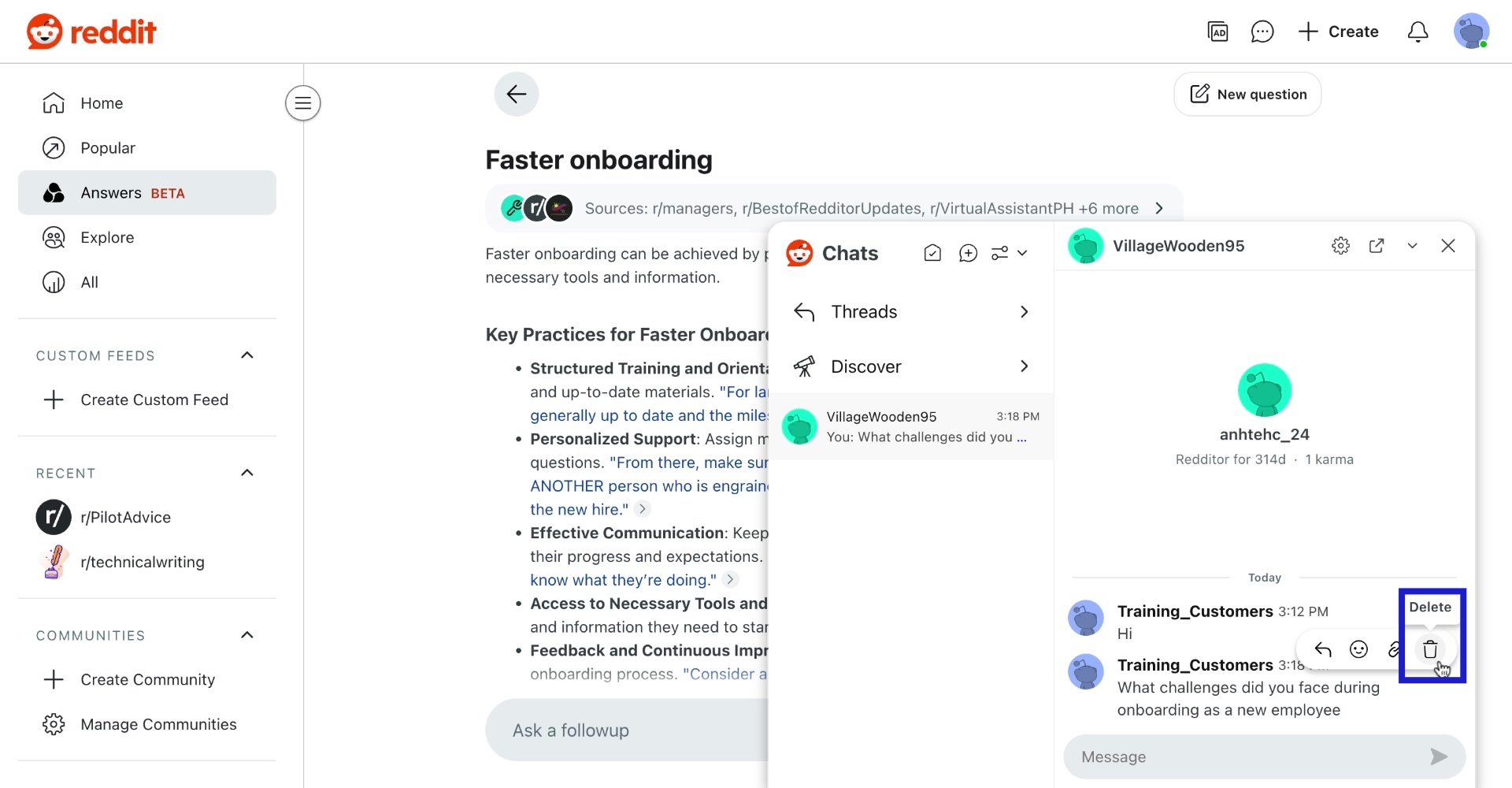 image of how to delete reddit messages - 2