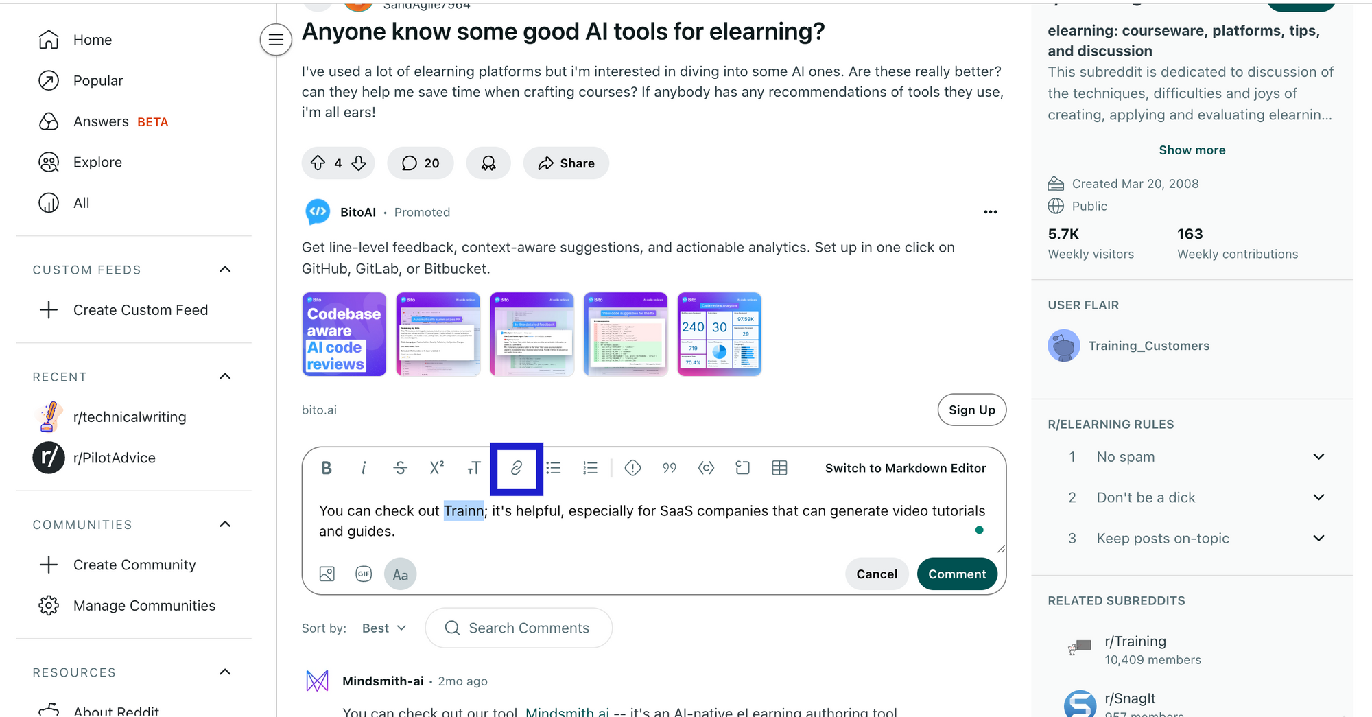 How to Add a Link to Text in Reddit? - Reddit Tutorials