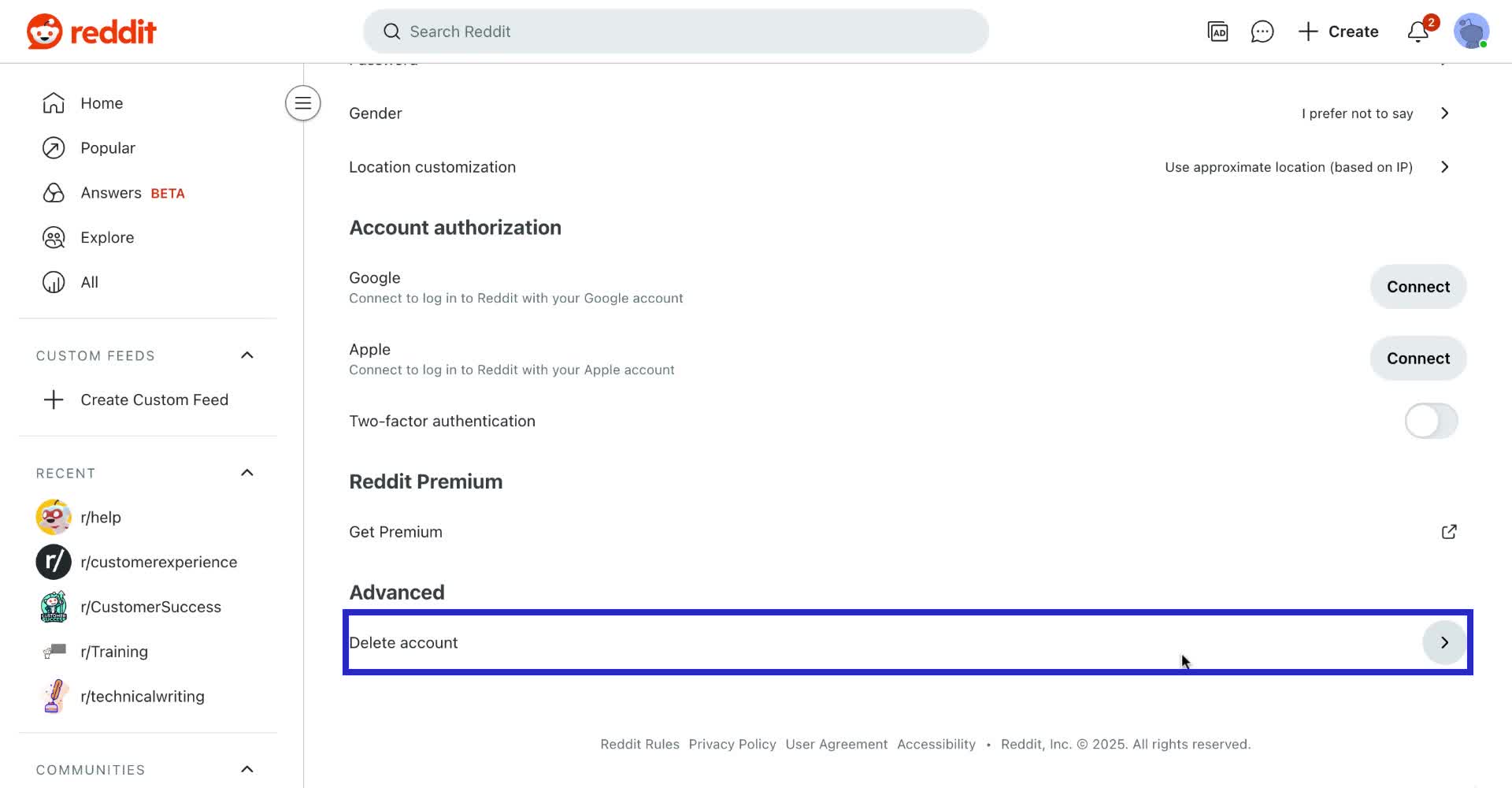 image of delete reddit account - 3