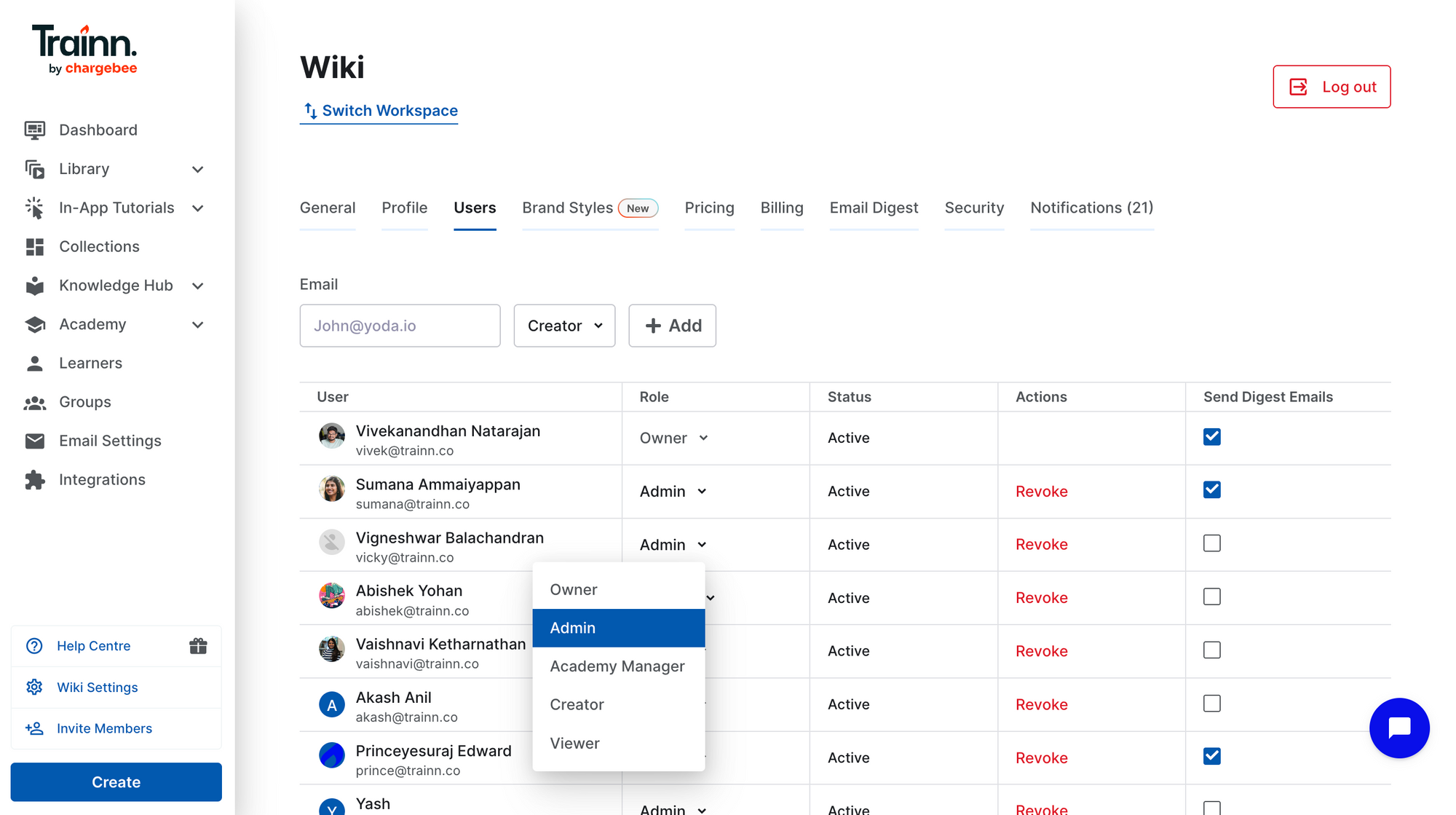 Image showing teams roles and permission