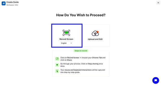 rainn screen recorder capturing a product's first-value workflow to build customer academy content without a script or studio setup